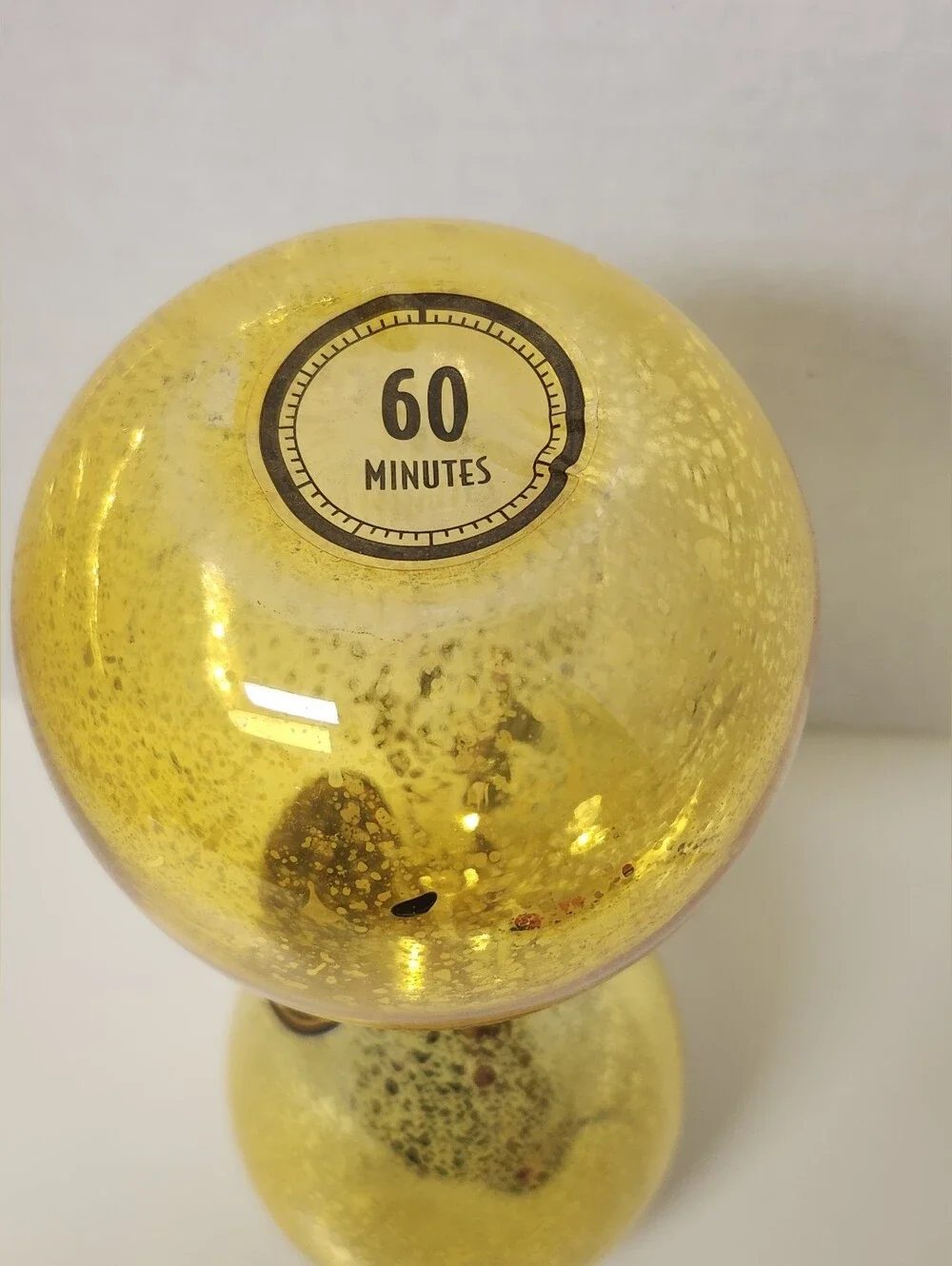 Home Essentials Gold Glass Hourglass Sand Timer - Decorative Accent